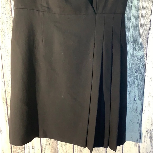 Tory Burch Wool Stretch Navy Suiting Pleat Dress 4 - Picture 4 of 9